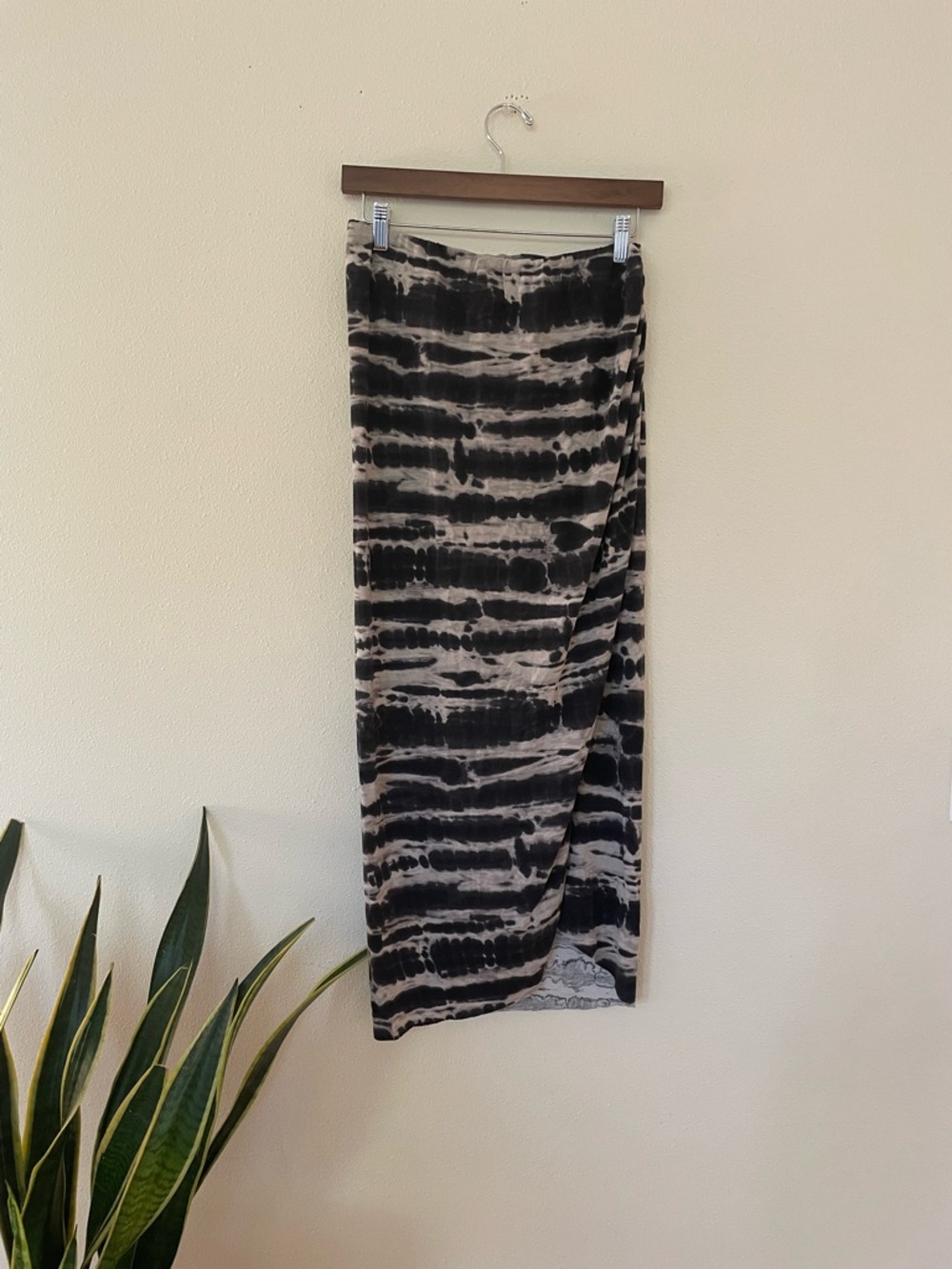 🌷 Mango Tie-Dye Maxi Skirt with Asymmetrical Wrap #62